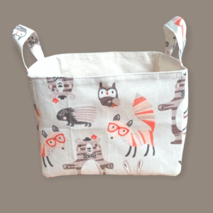 Cesto Simón animales del bosque disfrazados