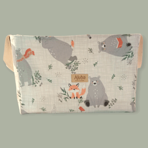 Cesto Pañalero Oso y Zorro